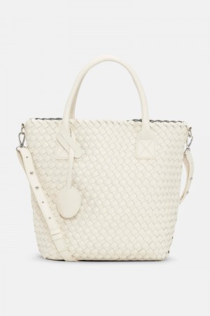 Ilse Jacobsen bag08tote Taschen Damen Weiß Silber | 1650ILYWQ