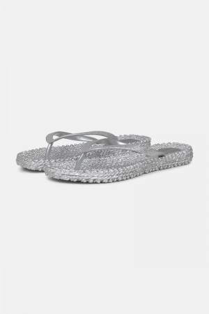 Ilse Jacobsen cheerful01 Flip Flops Damen Silber | 2134TXNPD