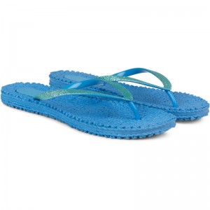 Ilse Jacobsen cheerful01 Flip Flops Damen Blau | 8471FQYVG