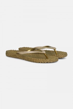 Ilse Jacobsen cheerful01 Flip Flops Damen Gold | 4709UKJIS