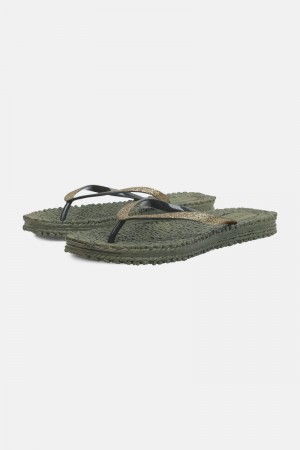 Ilse Jacobsen cheerful01 Flip Flops Damen Army | 9182GACYI