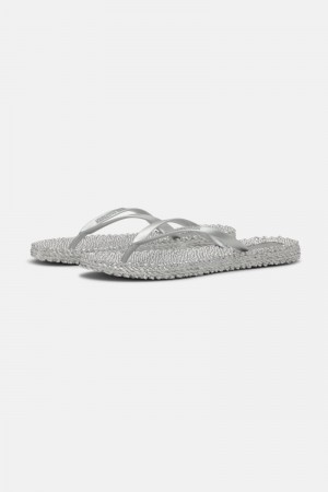 Ilse Jacobsen cheerful02 Flip Flops Damen Silber | 7935ETKVZ