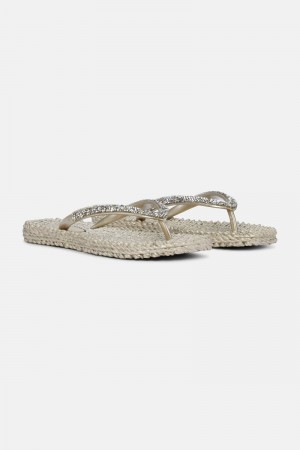 Ilse Jacobsen cheerful03g Flip Flops Damen Platin | 1237FIVUJ