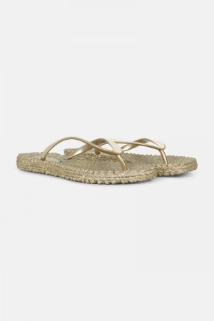 Ilse Jacobsen cheerful04m Flip Flops Damen Platin | 8109ACYNT