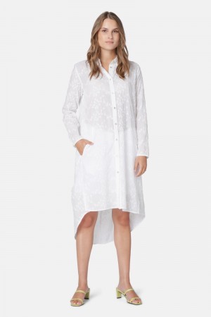 Ilse Jacobsen cot1047fleur Shirts Damen Weiß | 7024QOYSE