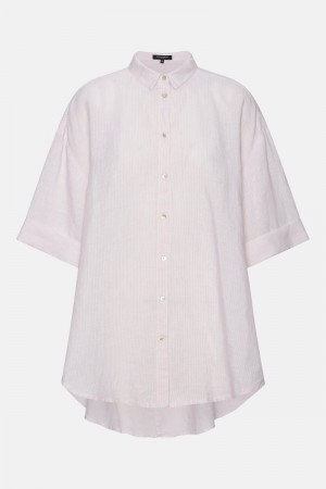 Ilse Jacobsen lino1048str Shirts Damen Lavendel | 7908NRUXE