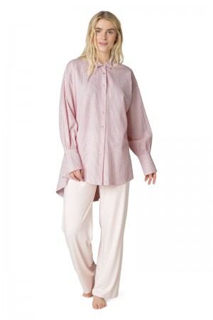 Ilse Jacobsen lino1335str Shirts Damen Rosa | 2984SILWB