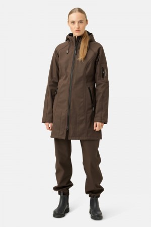 Ilse Jacobsen rain37 Regenjacken Damen Schokolade Braun | 3546WLDFO