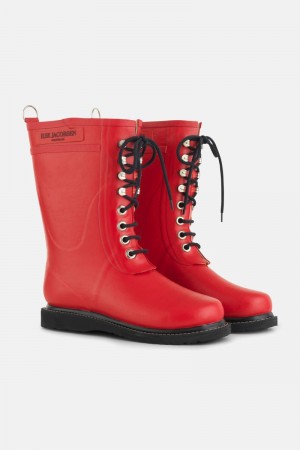 Ilse Jacobsen rub15 Rainboots Medium Damen Tiefesrot | 2354PMKLB