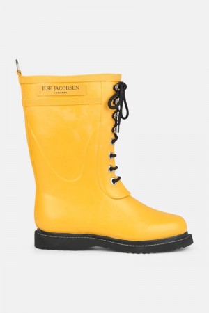 Ilse Jacobsen rub15 Rainboots Medium Damen Gelb | 9085DVCNG