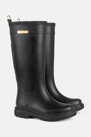 Ilse Jacobsen rub350 Rainboots Long Damen Schwarz | 5431WGCIN