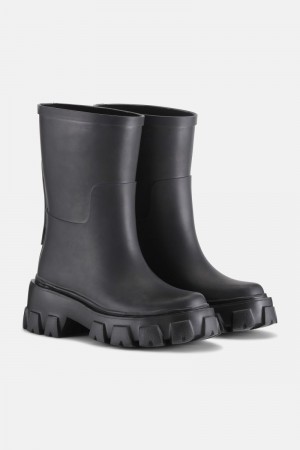 Ilse Jacobsen rubmoon15 Rainboots Long Damen Schwarz | 7986VXUBA