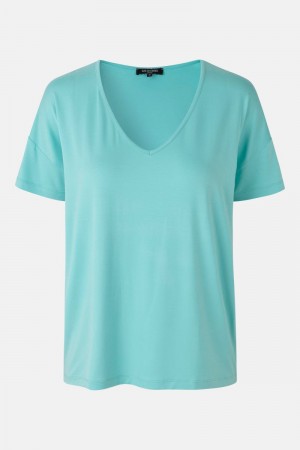 Ilse Jacobsen t-shirt2095 T-shirts Damen Aqua Sky | 0437WABVI