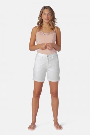 Ilse Jacobsen twix114 Kurze Hose Damen Weiß | 3987CBHZW