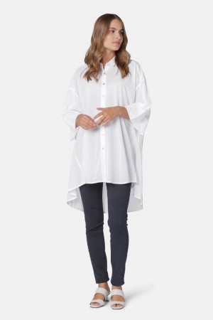 Ilse Jacobsen voile1048 Shirts Damen Weiß | 3926ADZFQ