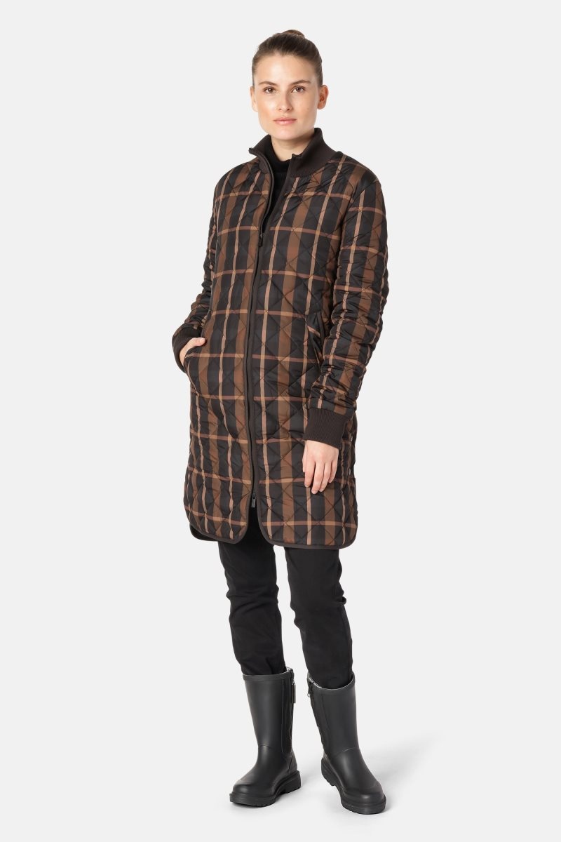 Ilse Jacobsen art06tartan Oberbekleidung Damen Cashew | 5319WSMFN