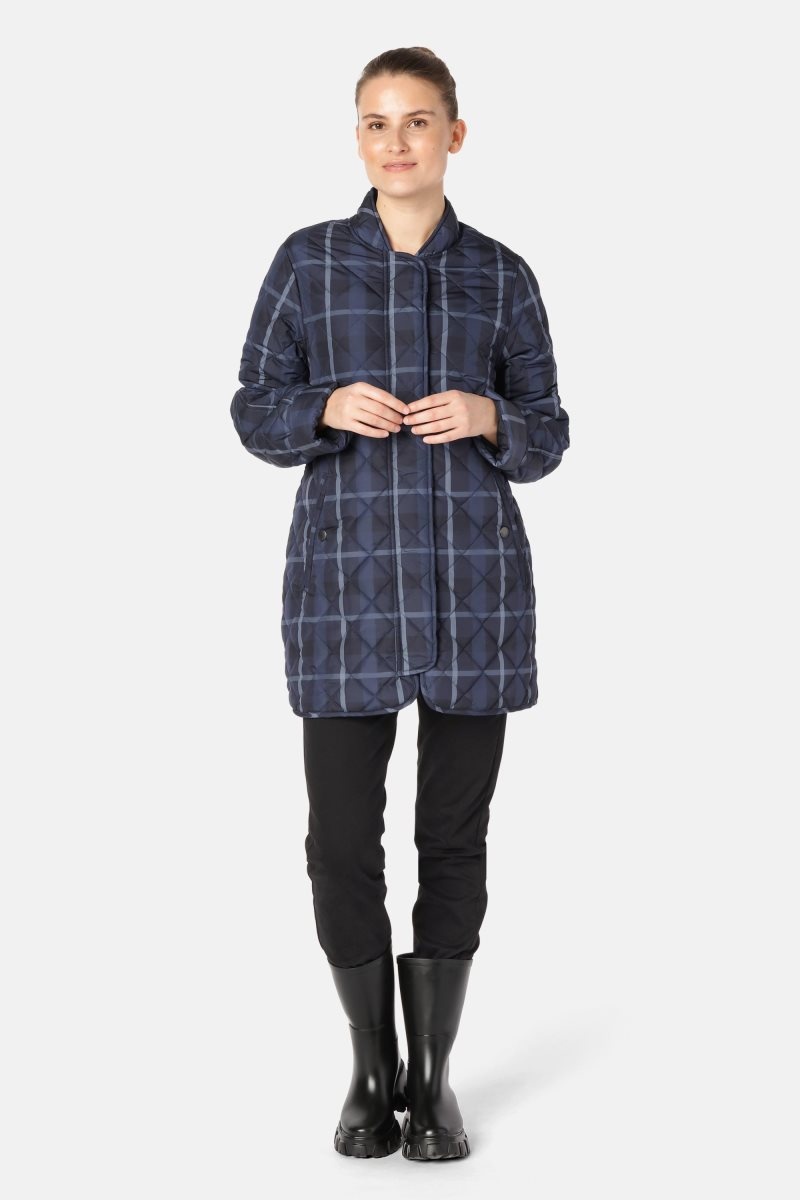 Ilse Jacobsen art18tartan Oberbekleidung Damen Navy | 5386BMUJK