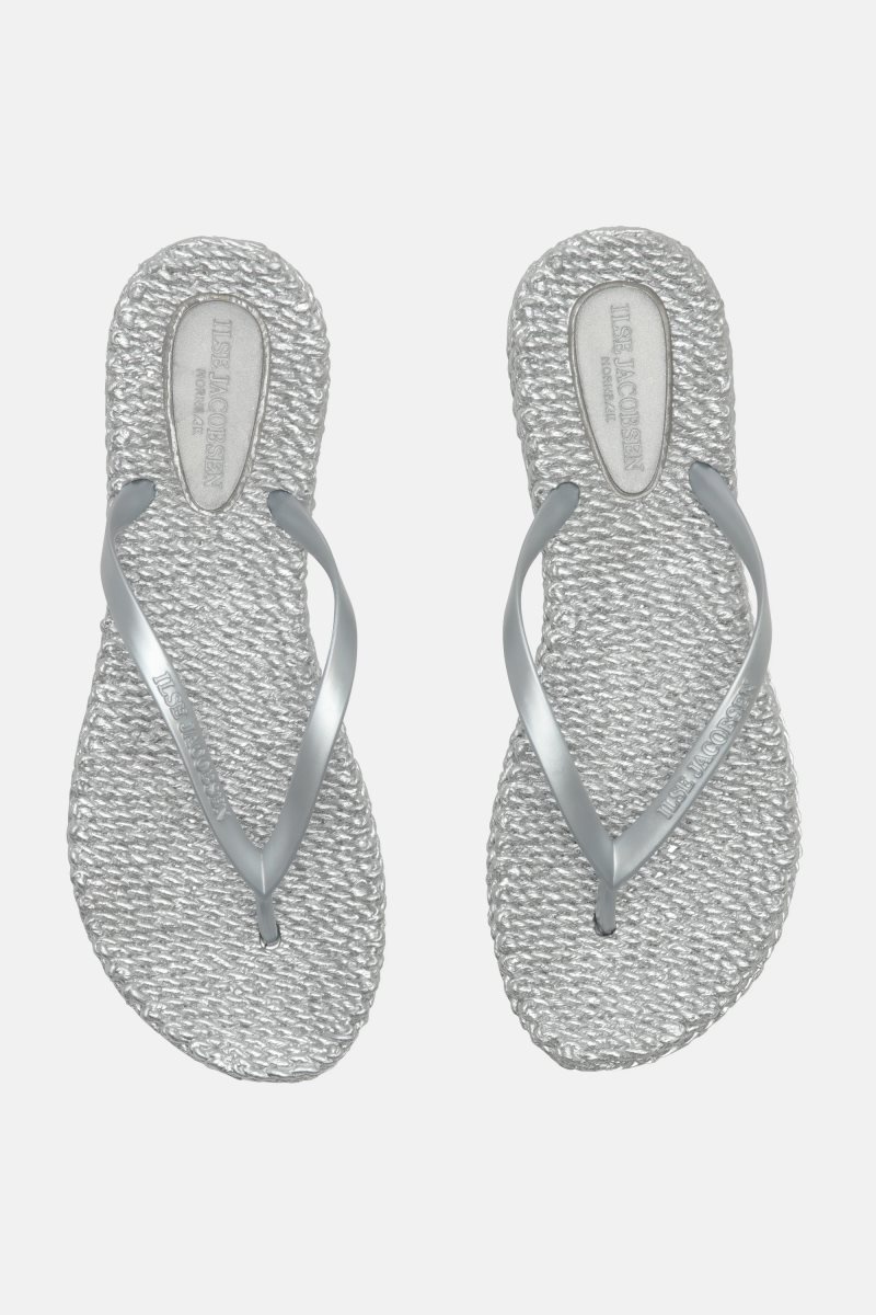 Ilse Jacobsen cheerful02 Flip Flops Damen Silber | 7935ETKVZ