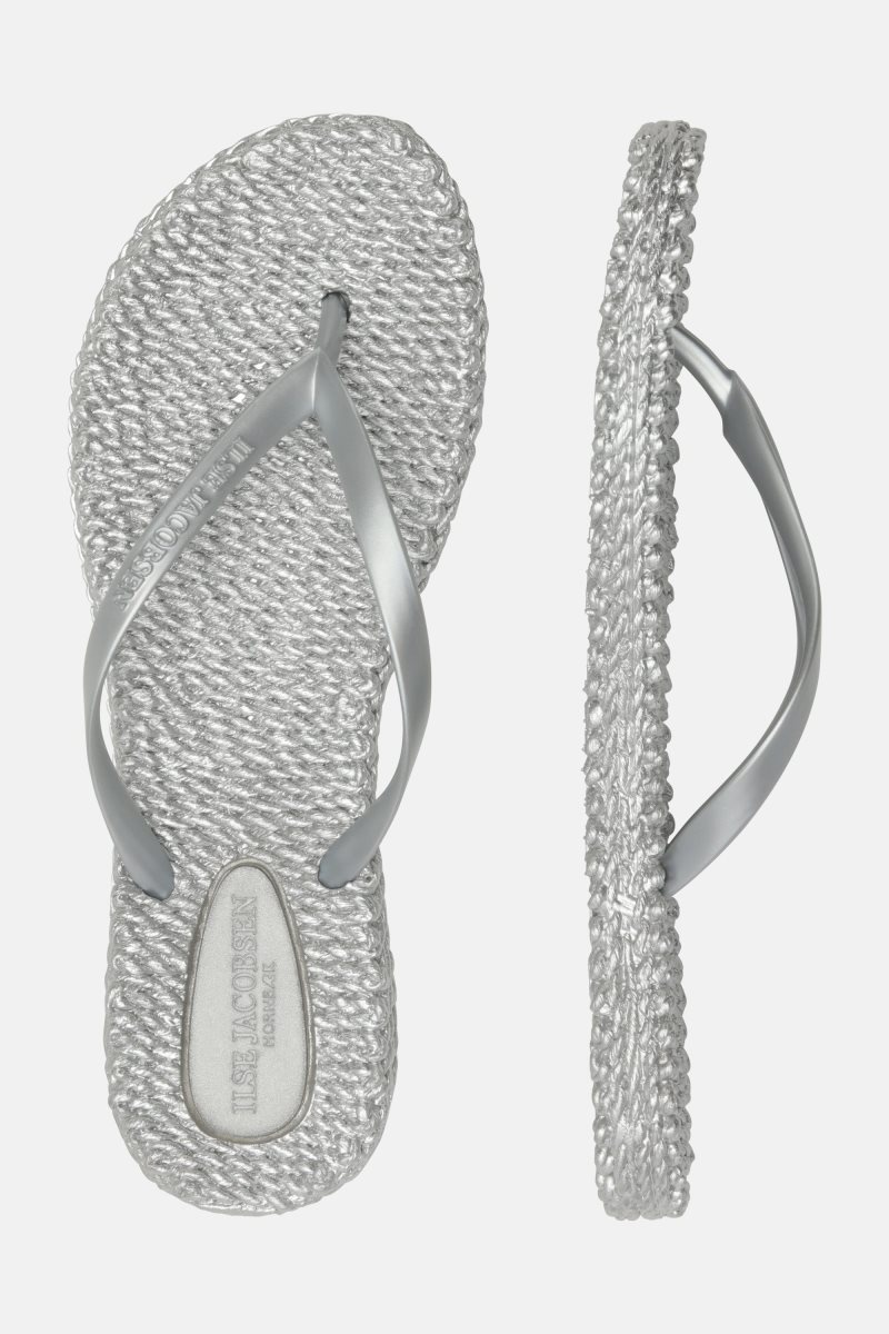 Ilse Jacobsen cheerful02 Flip Flops Damen Silber | 7935ETKVZ