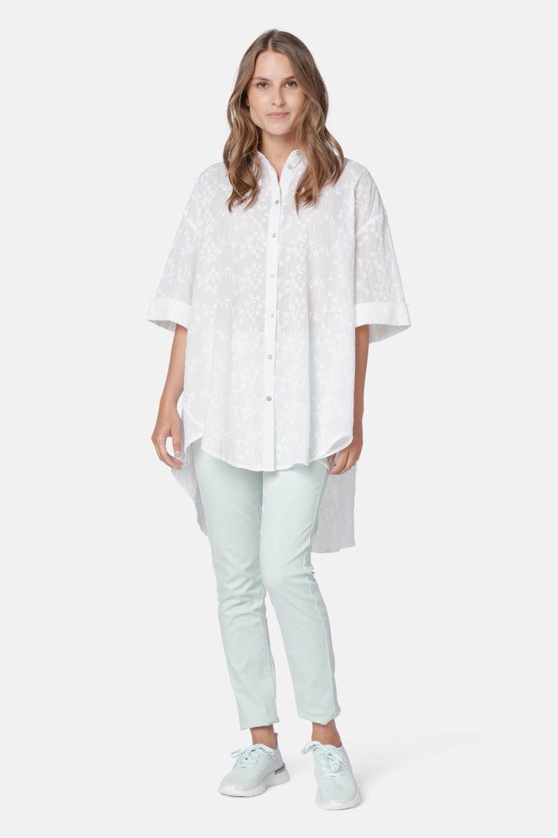 Ilse Jacobsen cot1048fleur Shirts Damen Weiß | 2387NJFCX