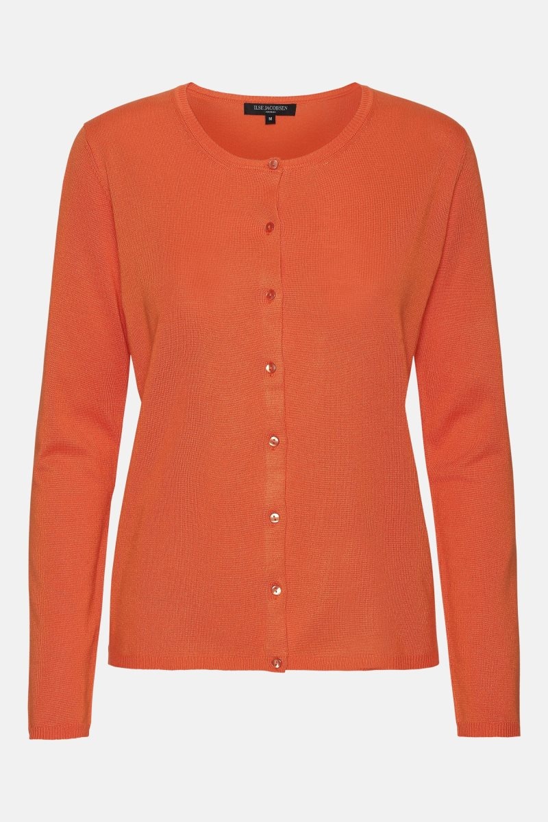 Ilse Jacobsen gwen4023 Cardigans And Pullovers Damen Rot Orange | 2175WEIHS