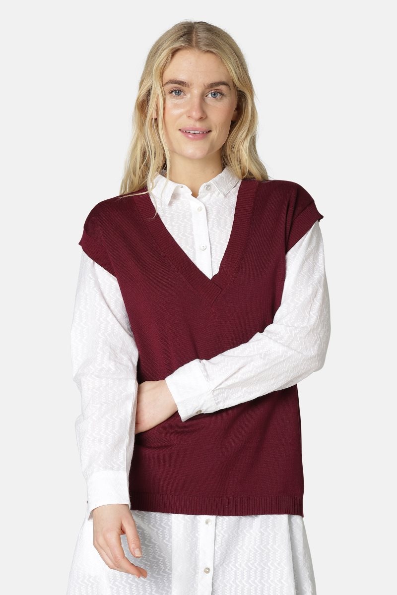 Ilse Jacobsen gwen4025 Cardigans And Pullovers Damen Tawny Port | 3127THKVA