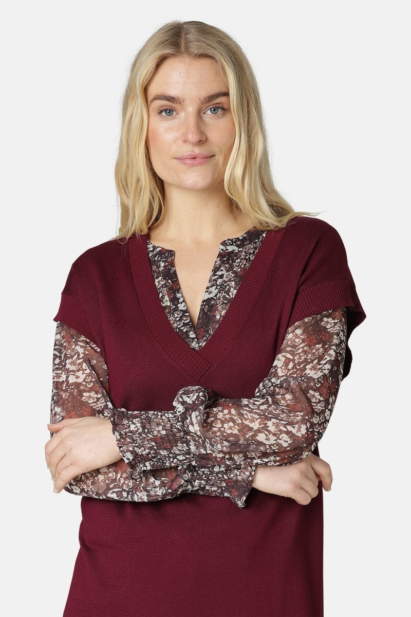 Ilse Jacobsen gwen4030 Cardigans And Pullovers Damen Tawny Port | 4156VYNCI