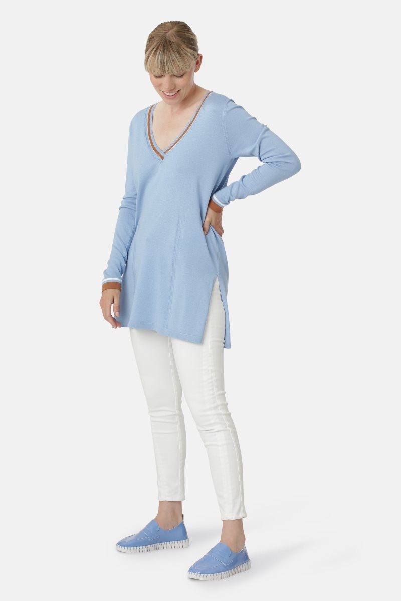 Ilse Jacobsen gwen4057 Cardigans And Pullovers Damen Blau | 4068ZRTFO