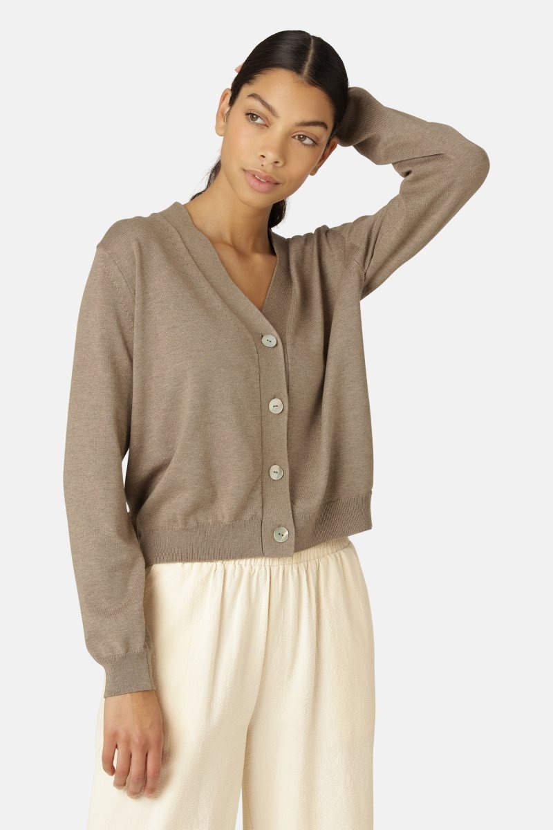 Ilse Jacobsen gwen4066 Cardigans And Pullovers Damen Bleached Sand | 3520APEXY