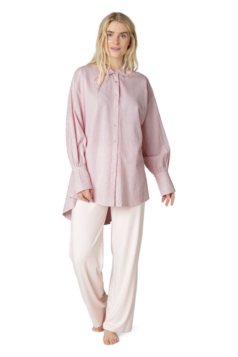 Ilse Jacobsen lino1335str Shirts Damen Rosa | 2984SILWB