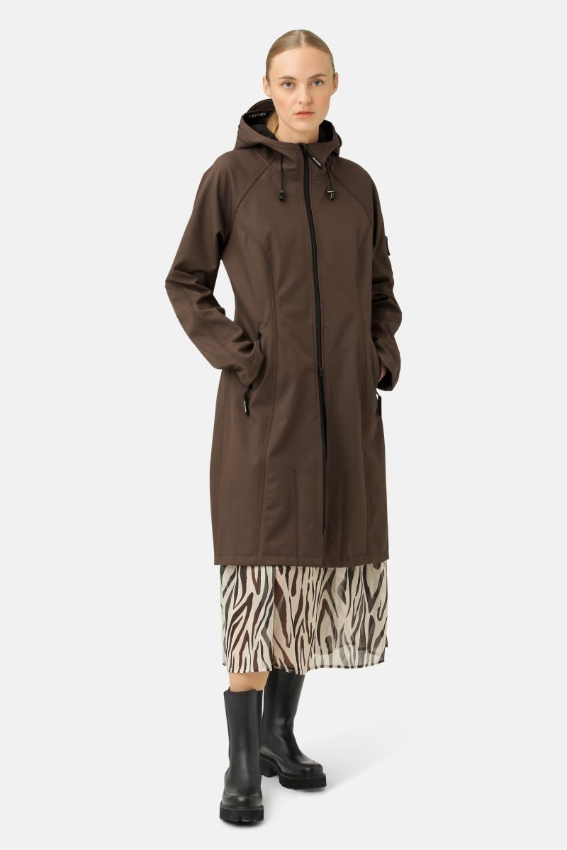 Ilse Jacobsen rain37l Regenjacken Damen Schokolade Braun | 4597QVEAN