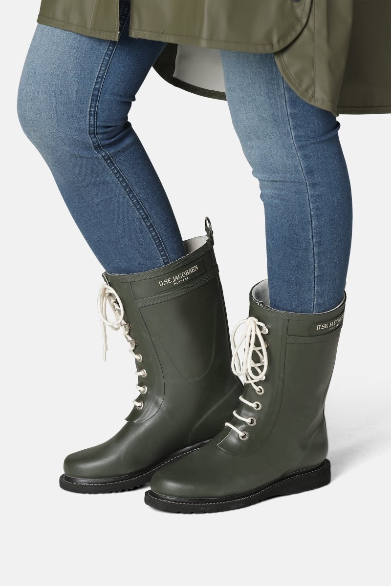 Ilse Jacobsen rub15 Rainboots Medium Damen Army | 9706VQOEM