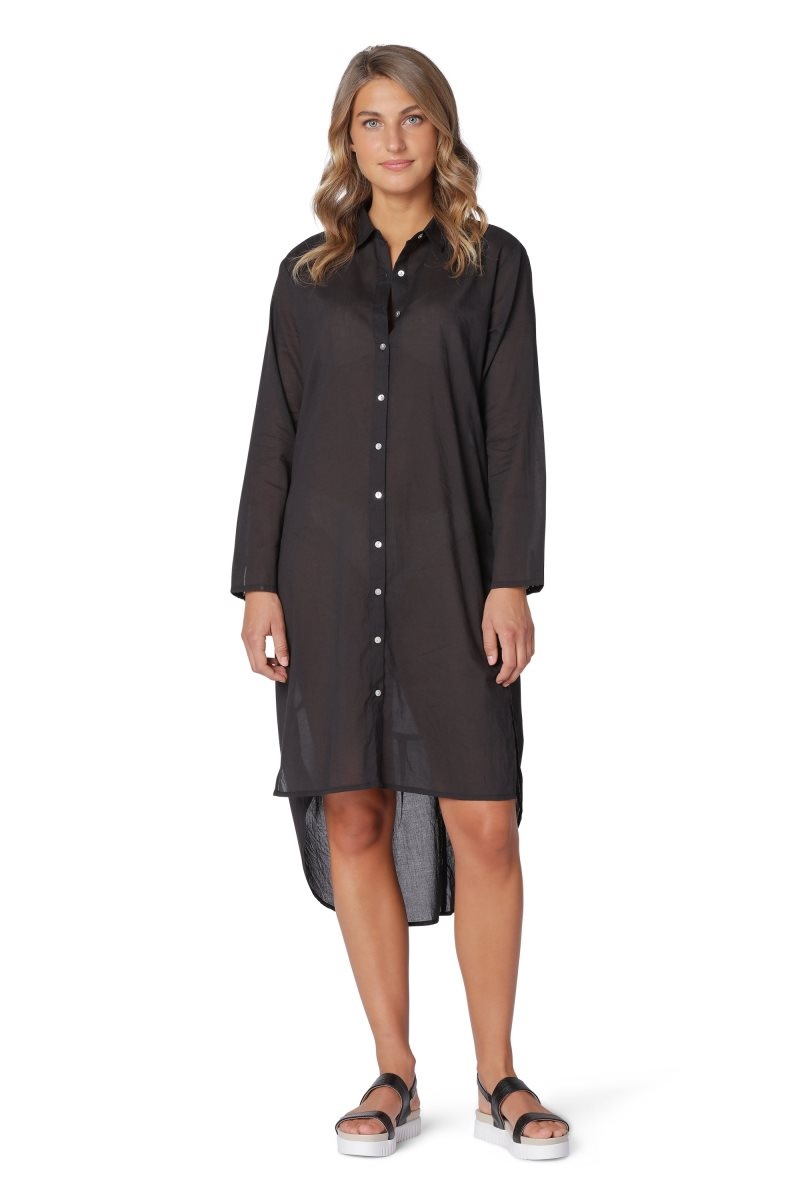 Ilse Jacobsen voile1047 Shirts Damen Schwarz | 2517WFCTU