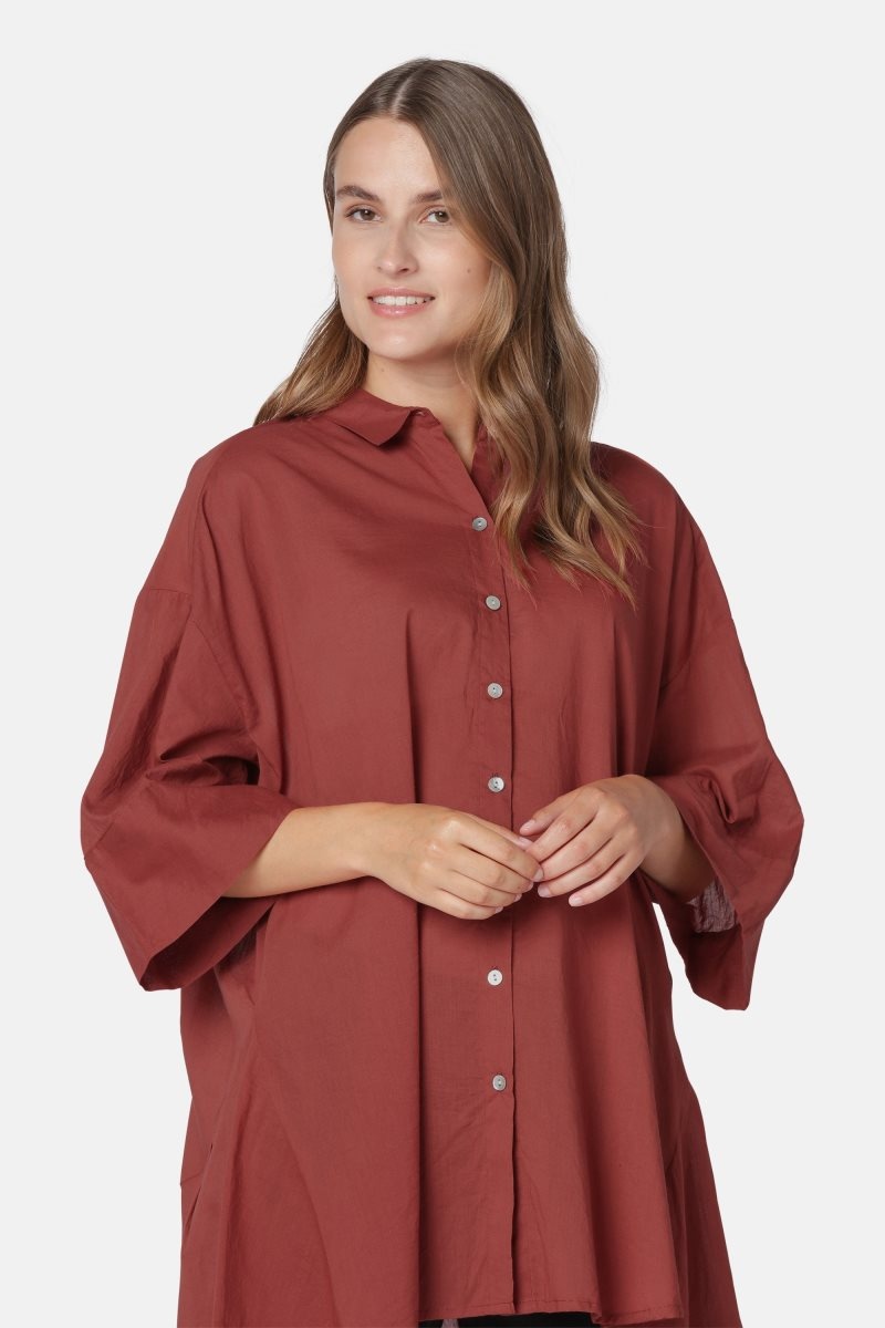 Ilse Jacobsen voile1048 Shirts Damen Redwood | 5869XOGRB