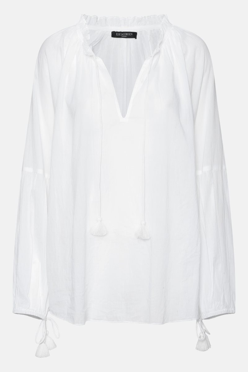 Ilse Jacobsen voile1320 Shirts Damen Weiß | 3640DEKWO