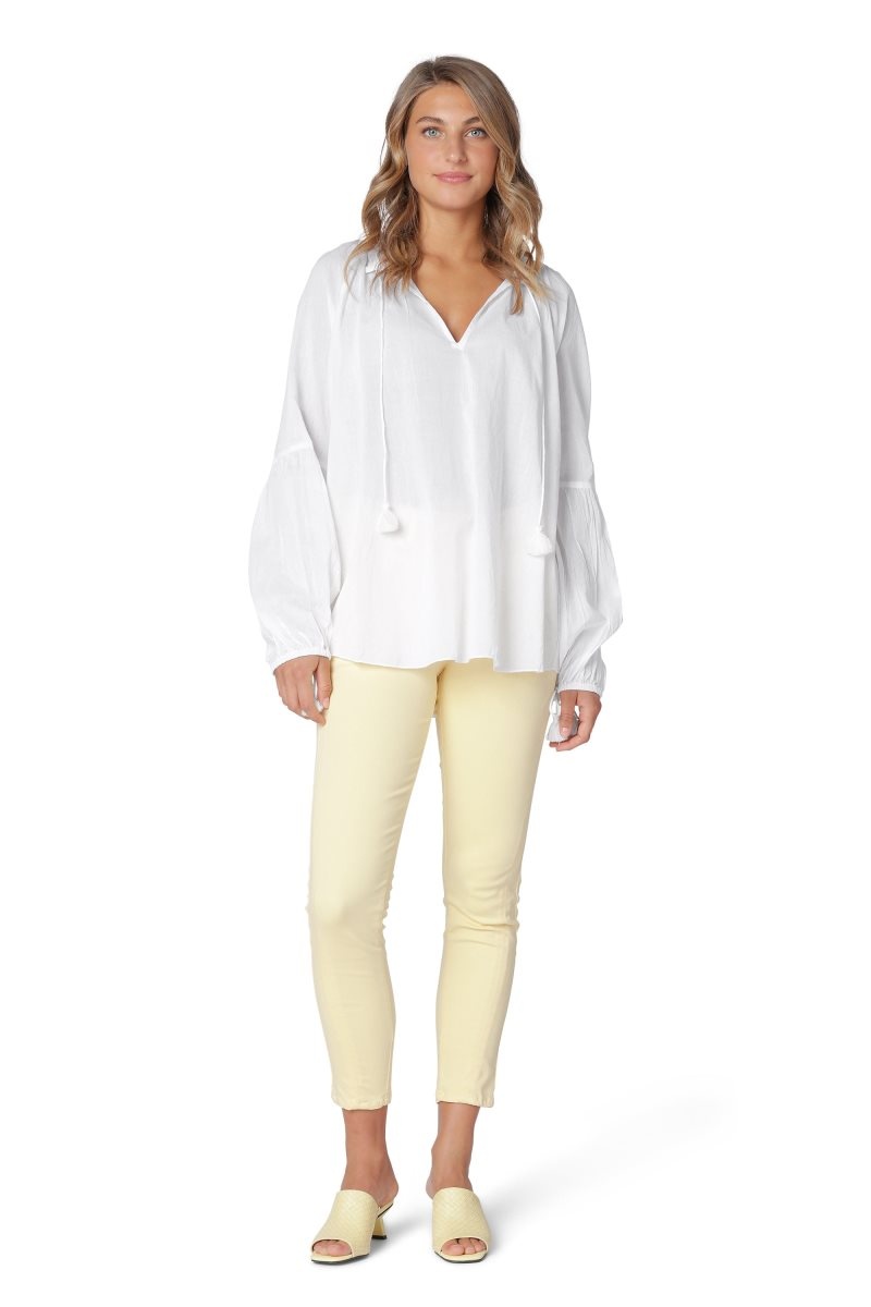 Ilse Jacobsen voile1320 Shirts Damen Weiß | 3640DEKWO